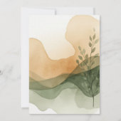 Moderne Terracotta & Sage Couples Dusche Einladung (Rückseite)