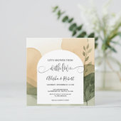 Moderne Terracotta & Sage Couples Dusche Einladung (Stehend Vorderseite)