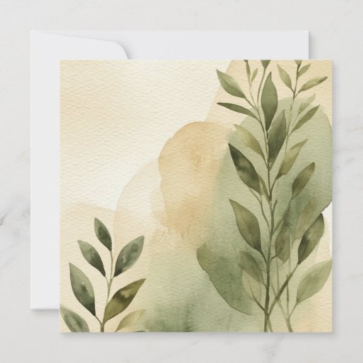 Moderne Terracotta & Sage Couples Dusche Einladung (Rückseite)