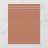 Moderne Terracotta-Skript zeitgenössische Hochzeit (Rückseite)