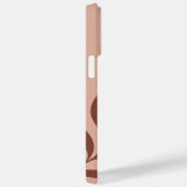 Moderne Terracotta-Töne senkrechten Namen botanisc Case-Mate iPhone Hülle (Rückseite / Rechts)