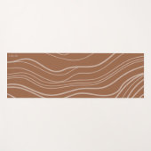 Moderne Terracotta Wave Personalisiert Yoga Mat Yogamatte (Vorderseite (Horizontal))