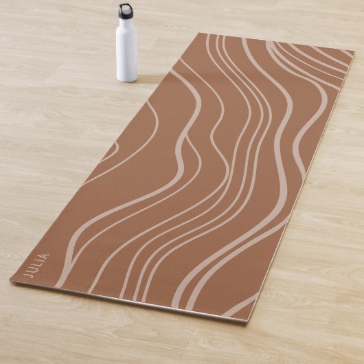 Moderne Terracotta Wave Personalisiert Yoga Mat Yogamatte (Beispiel)