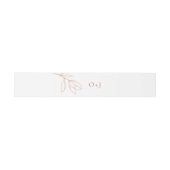Moderne Terracotta Wedding Invitation Bly Band (Flach)