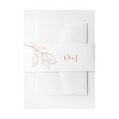 Moderne Terracotta Wedding Invitation Bly Band (Vorderseite Beispiel)