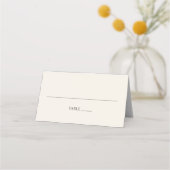 Moderne Terracotta Wedding Platzkarte (Vorderseite)