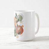 Moderne Terrakotta-Abstraktformen und Botanik Le Kaffeetasse (VorderseiteRechts)
