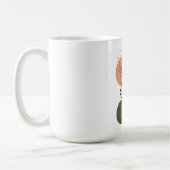 Moderne Terrakotta-Abstraktformen und Botanik Le Kaffeetasse (Links)