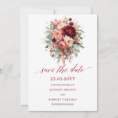 Moderne Terrakotta-Boho-Gold-Save-the-Date-Design Save The Date (Vorderseite)