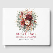 Moderne Terrakotta-Boho-Hochzeitsgästebuchgestaltu Gästebuch (Vorderseite)