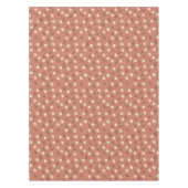 Moderne Terrakotta-Gänseblümchen-Streu-Blumen-Tisc Tischdecke (Vorderseite)