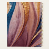 Moderne Terrakotta-Glitzer-Rose Planer (Rückseite)