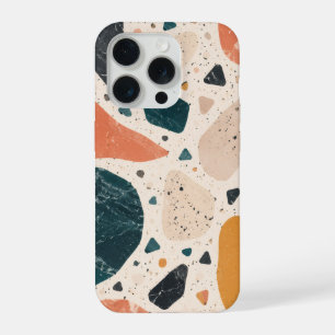 Moderne Terrazzo-Abstrakt-Handyhülle iPhone 15 Pro Hülle