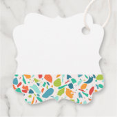 Moderne Terrazzo Farbenfrohe Architektur Designer Geschenkanhänger (Rückseite)