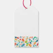 Moderne Terrazzo Farbenfrohe Architektur Designer Geschenkanhänger (Rückseite)