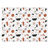 Moderne Terrazzo Geometric Abstrakt Boho Tableclot Tischdecke (Vorderseite (Horizontal))