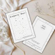 Moderne Terrazzo-Logo-Verleihkarte