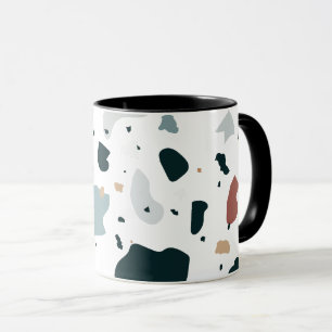 Moderne Terrazzo-Muster – Abstrakte Mittelmeer-Opt Tasse