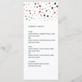 Moderne Terrazzo Pattern Wedding Menükarte (Vorderseite)