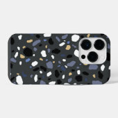 Moderne Terrazzo-Stein-Textur-Muster iPhone Hülle (Rückseite (Horizontal))