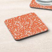 Moderne Terrazzo Untersetzer Orange (Linke Seite)