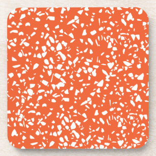 Moderne Terrazzo Untersetzer Orange