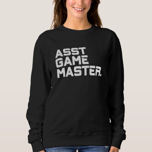 Moderne Text Assistant Game Master Women's Matchin Sweatshirt (Vorderseite)