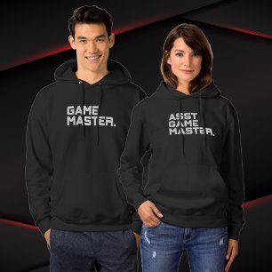 Moderne Text-Assistent-Spielleiter-Damen-Matching Hoodie