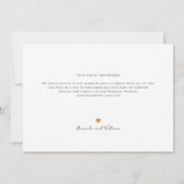 Moderne Text- und Foto-Hochzeit Save The Date (Rückseite)