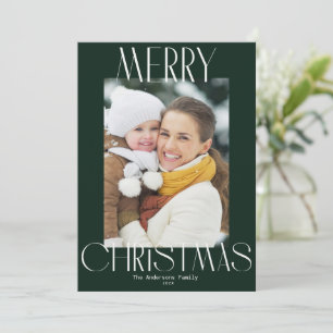 moderne Text-Weihnachtskarte Feiertagskarte