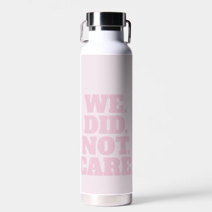 Moderne Textaussage Typografie Rosa Text Trinkflasche