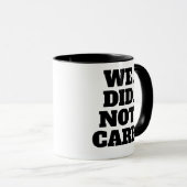 Moderne Textaussage | Typografie Weißer Text Tasse (VorderseiteRechts)