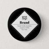 Moderne Textgestaltung bearbeiten & Ihr Logo Button (Vorderseite)