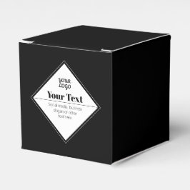 Moderne Textgestaltung bearbeiten & Ihr Logo Geschenkschachtel
