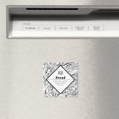 Moderne Textgestaltung bearbeiten & Ihr Logo Magnet (In Situ (Geschirrspüler))