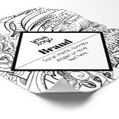 Moderne Textgestaltung bearbeiten & Ihr Logo Poster (Ecke)