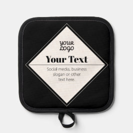 Moderne Textgestaltung bearbeiten & Ihr Logo Topflappen