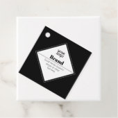 Moderne Textgestaltung & Ihr Logo editierbar Geschenkanhänger (Beispiel)
