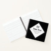 Moderne Textgestaltung & Ihr Logo editierbar Notizblock (Innenseite)