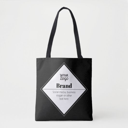 Moderne Textgestaltung & Ihr Logo Tasche (Vorderseite)