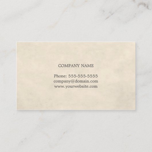 Moderne Textilien Beige Kupfer Linie Innenarchitek Visitenkarte (Rückseite)