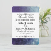 Moderne Textur Extravagant Save The Date (Stehend Vorderseite)