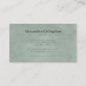Moderne Textur Farbe Grün Farbe Beruflich Visitenkarte (Rückseite)