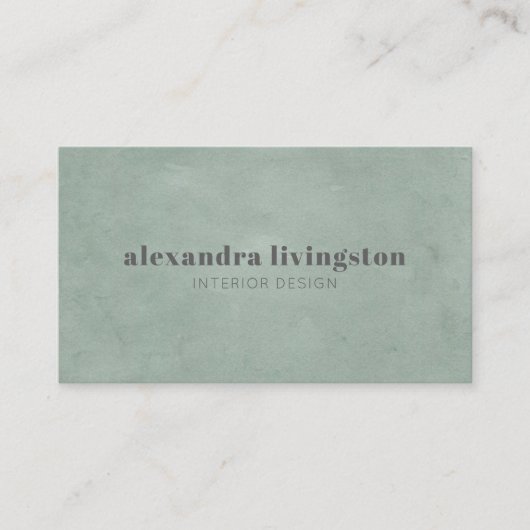 Moderne Textur Farbe Grün Farbe Beruflich Visitenkarte (Vorderseite)