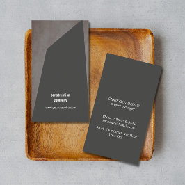 Moderne Textur Stone Dunkelgrau Bau Visitenkarte