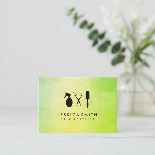 Moderne Textur Visitenkarte (Stehend Vorderseite)