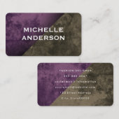 Moderne Texturfarbblöcke Visitenkarte (Vorne/Hinten)