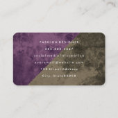 Moderne Texturfarbblöcke Visitenkarte (Rückseite)