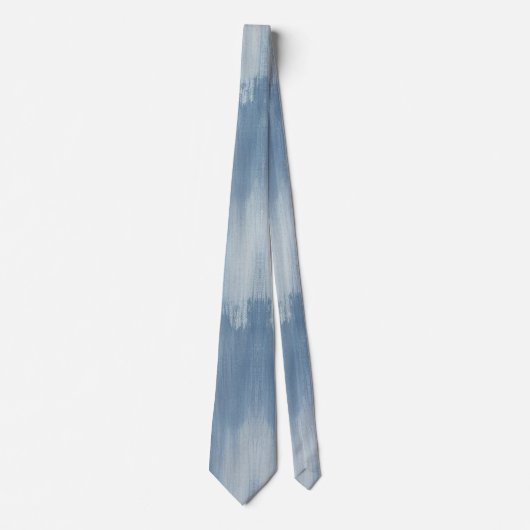 Moderne texturierte Denim Neck Tie Krawatte (Vorderseite)