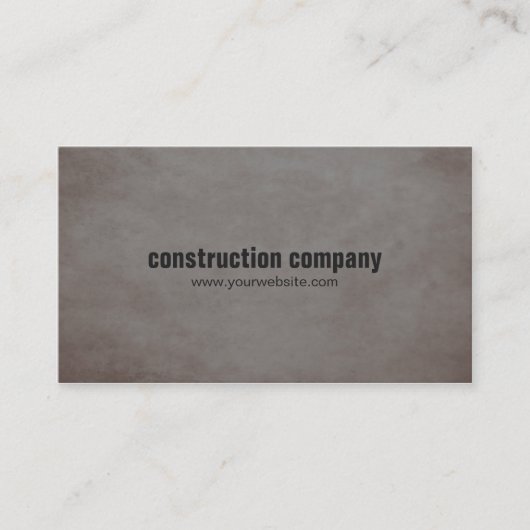 Moderne Texturstein dunkle Konstruktion Visitenkarte (Vorderseite)
